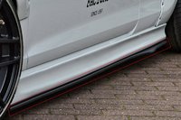 Audi TT RS, TTS, 8J, Coupe + Roadster Seidenmatt Seitenschweller im Cup 2 Look zum einfachen Unterbau unter dem Org. Schweller