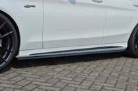 Mercedes Benz C63 AMG, C205, A205, Coupe/ Cabrio Carbon Seitenschweller mit Wing vorn, in Cup Racing Optik